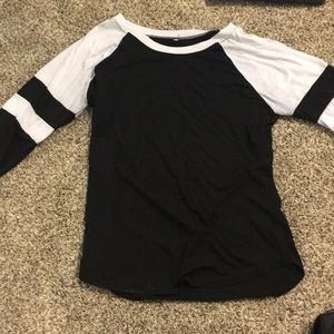 Black and white T-shirt